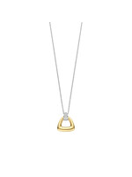 Ti Sento Ketting 34108ZY - Zilver verguld, Zirkonia met geel verguld