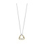 TI SENTO Necklace 34108ZY - Silver plated, Zirconia white yellow gold plated