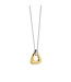 TI SENTO Necklace 34108ZY - Silver plated, Zirconia white yellow gold plated