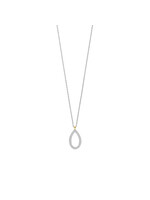 Ti Sento Ketting 34110ZY - Zilver verguld, Zirkonia met geel verguld