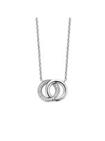 Ti Sento Ketting 3822ZI - Zilver platina verguld, Zirconia wit