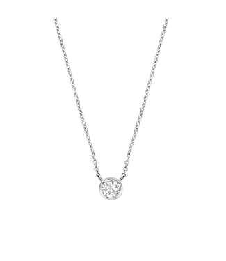 Kette 3845ZI - Silber platiniert, Zirkonia Weiß