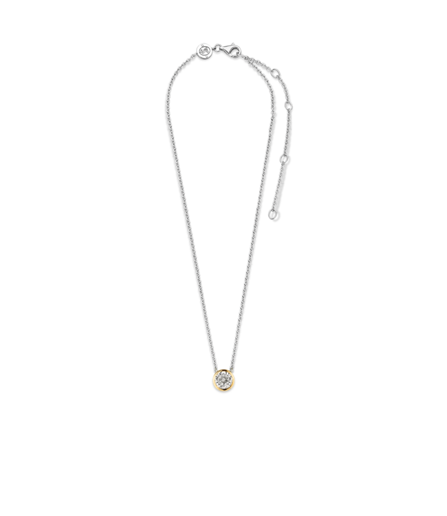 TI SENTO Ketting 3845ZY - Zilver verguld, Zirkonia