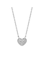 Ti Sento Ketting 3899ZI - Zilver platina verguld, Zirconia wit
