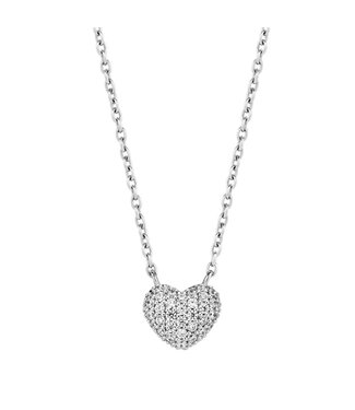 Kette 3899ZI - Silber platiniert, Zirkonia Weiß