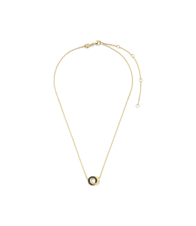 TI SENTO Kette 3915BY - Sterlingsilber mit gelb Vergoldung, Zirkonia