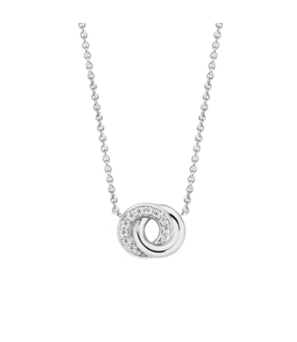 TI SENTO Kette 3915ZI - Silber platiniert, Zirkonia