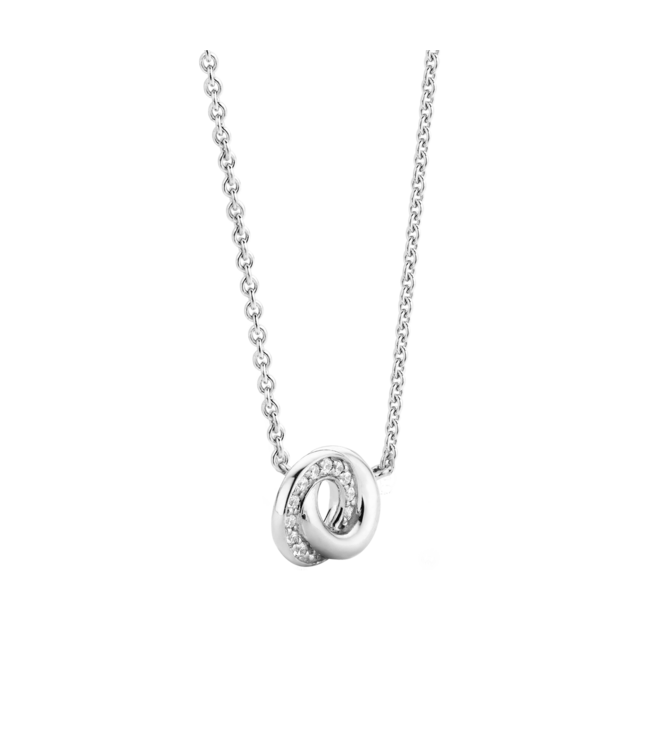TI SENTO Kette 3915ZI - Silber platiniert, Zirkonia Weiß