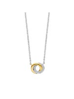 Ti Sento Ketting 3915ZY - Zilver verguld, Zirkonia met geel verguld