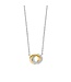 TI SENTO Necklace 3915ZY - Silver plated, Zirconia white yellow gold plated