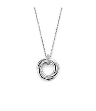 Necklace 3972ZI - Silver platinum plated, Zirconia white