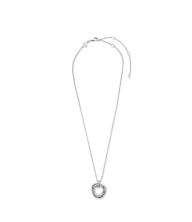 TI SENTO Kette 3972ZI - Silber platiniert, Zirkonia Weiß