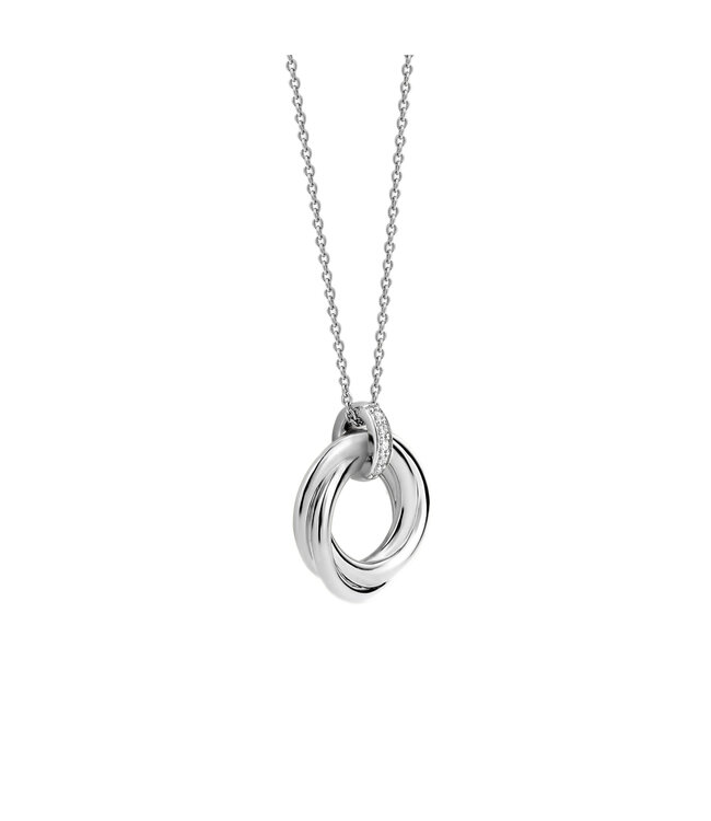 TI SENTO Kette 3972ZI - Silber platiniert, Zirkonia Weiß