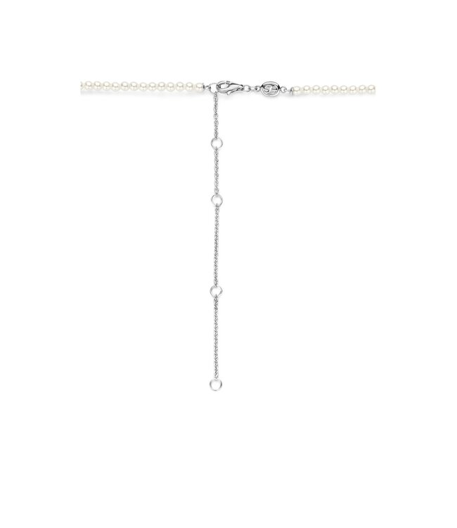 TI SENTO Necklace 3962PW - Silver platinum plated, Shell pearl