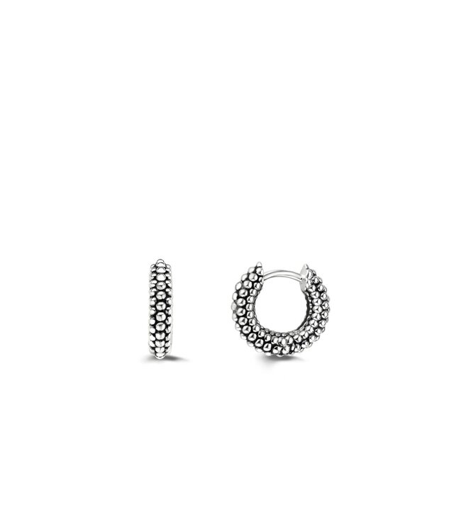 TI SENTO Kleine Ohrringe - 7210BB - Silber platiniert, Schwarz