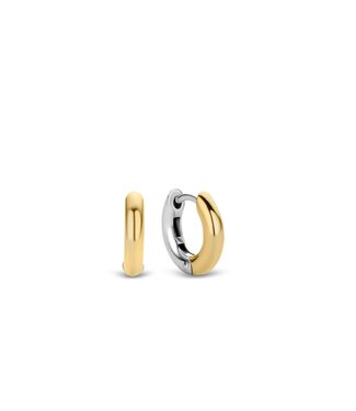 Small Hoops - 7210SY - Silver plated, Silver yellow gold plated