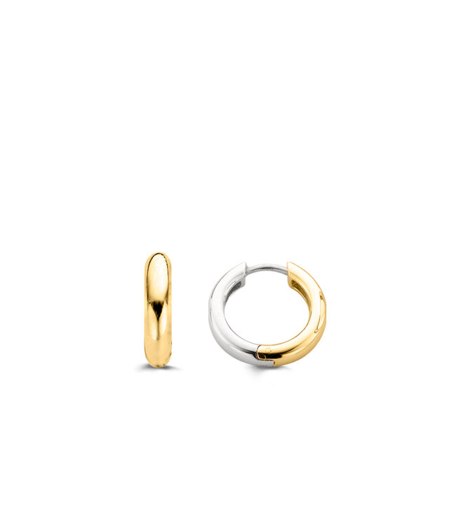 TI SENTO Small Hoops - 7210SY - Silver plated, Silver yellow gold plated