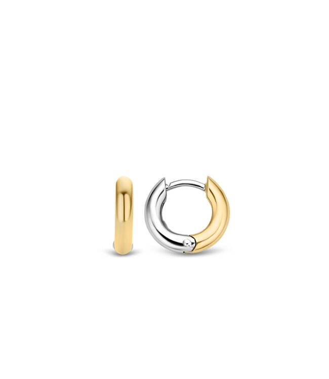 TI SENTO Small Hoops - 7210SY - Silver plated, Silver yellow gold plated