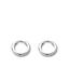 TI SENTO Kleine Ohrringe - 7210ZI - Silber platiniert, Zirkonia Weiß