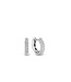TI SENTO Small Hoops - 7210ZI - Silver platinum plated, Zirconia white