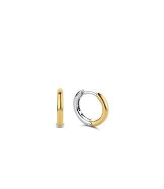 Kleine Ohrringe - 7812SY - Sterlingsilber mit gelb Vergoldung, Silber mit Gelbgold plattiert