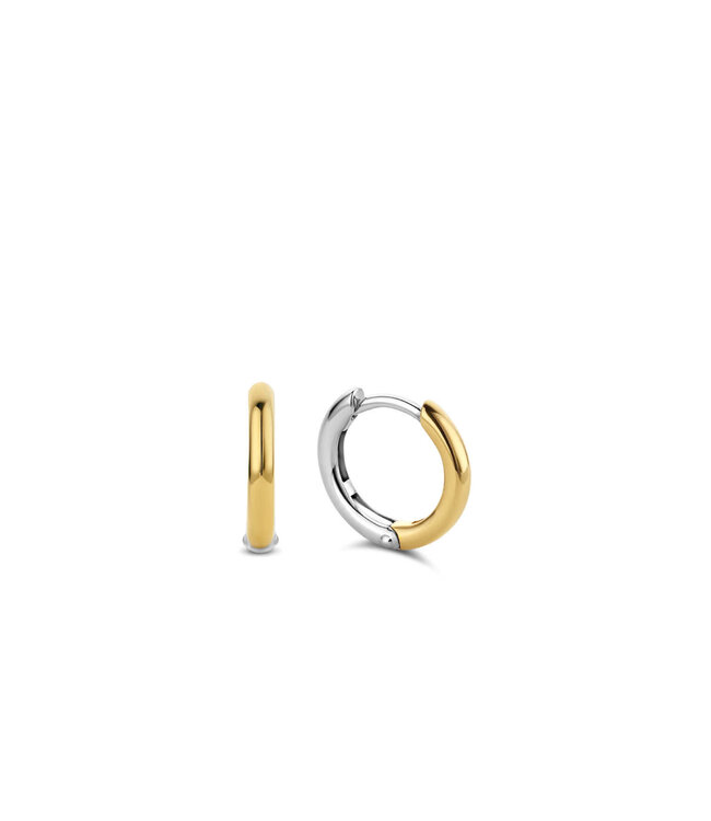 TI SENTO Small Hoops - 7812SY - Silver plated, Silver yellow gold plated