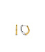 TI SENTO Small Hoops - 7812SY - Silver plated, Silver yellow gold plated