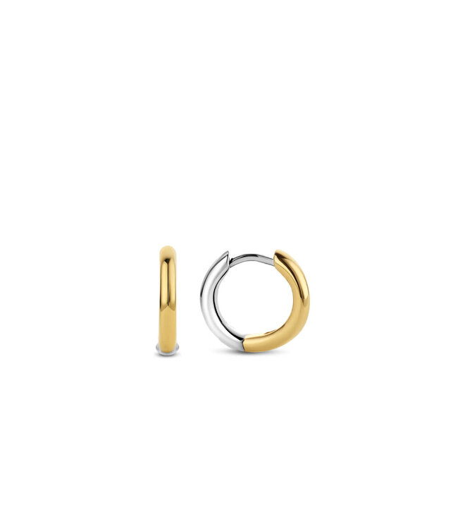TI SENTO Kleine oorringen - 7812SY - Zilver verguld, Zilver geel verguld