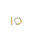 TI SENTO Small Hoops - 7812SY - Silver plated, Silver yellow gold plated