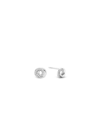 Ohrringe 7784ZI - Silber platiniert, Zirkonia Weiß