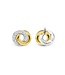 TI SENTO Earrings 7784ZY - Silver plated, Zirconia white yellow gold plated