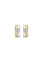 Ti Sento Oorbellen 7980ZY - Zilver verguld, Zirkonia met geel verguld