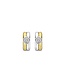 TI SENTO Earrings 7980ZY - Silver plated, Zirconia white yellow gold plated