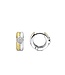 TI SENTO Earrings 7980ZY - Silver plated, Zirconia white yellow gold plated