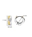 TI SENTO Earrings 7980ZY - Silver plated, Zirconia white yellow gold plated