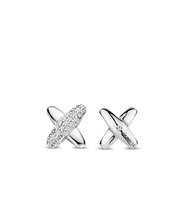 TI SENTO Earrings 7982ZI - Silver platinum plated, Zirkonia