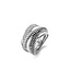 TI SENTO Ring 12003ZI - Silber platiniert, Zirkonia Weiß