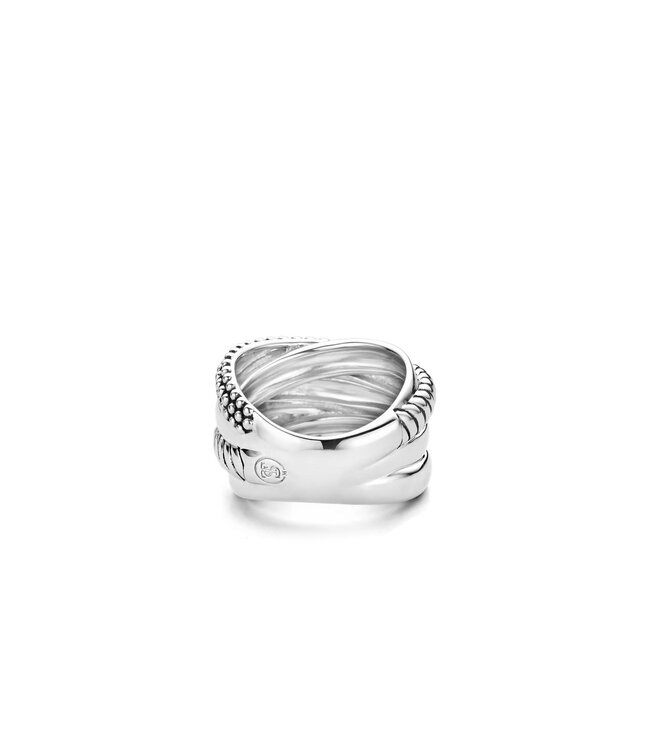 TI SENTO Ring 12003ZI - Silver platinum plated, Zirconia white
