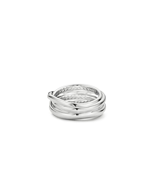 TI SENTO Ring 12056ZI - Silber platiniert, Zirkonia