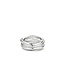 TI SENTO Ring 12056ZI - Zilver platina verguld, Zirconia wit