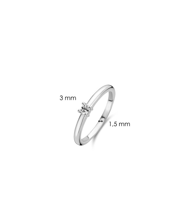 TI SENTO Ring 12211ZI - Silver plated, Zirkonia