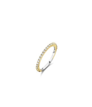 TI SENTO Ring 12268ZY - Sterlingsilber mit gelb Vergoldung, Zirkonia