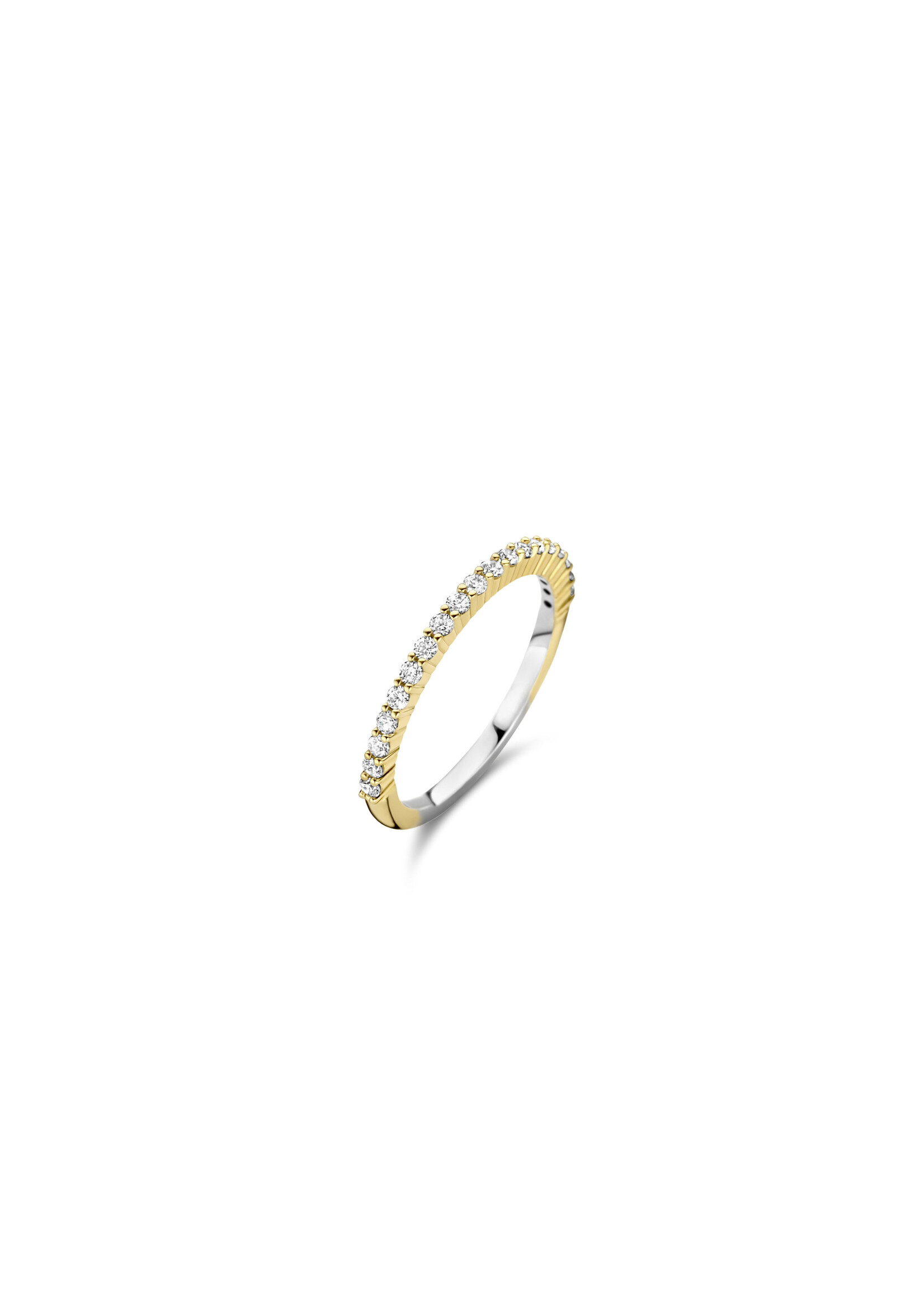 Ti Sento TI SENTO Ring 12268ZY - Sterlingsilber mit gelb Vergoldung, Zirkonia Weiß mit Gelb-Vergoldung