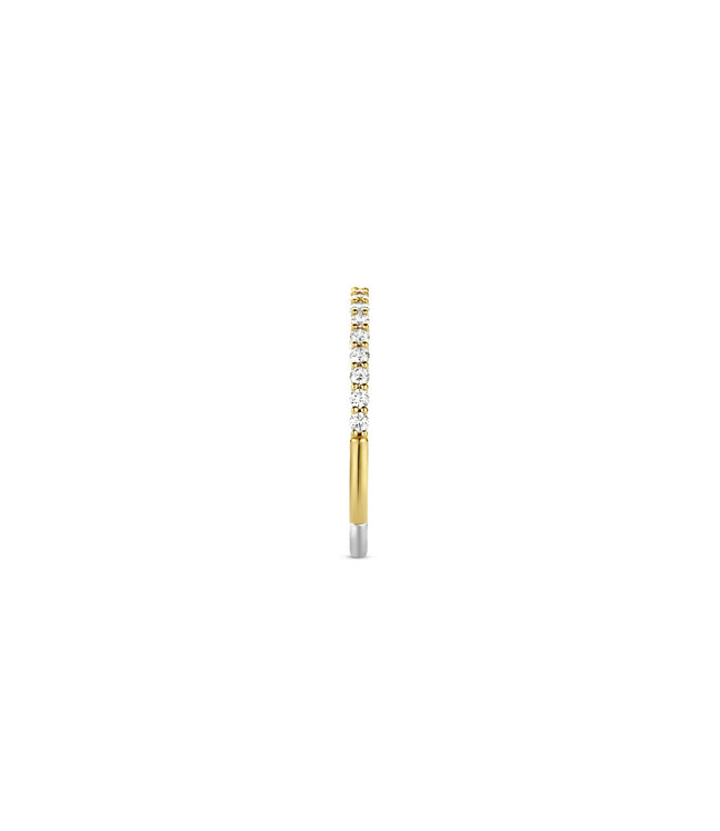 TI SENTO Ring 12268ZY - Zilver verguld, Zirkonia met geel verguld