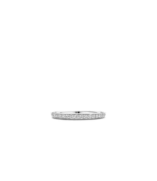 TI SENTO Ring 12317ZI - Silber platiniert, Zirkonia Weiß