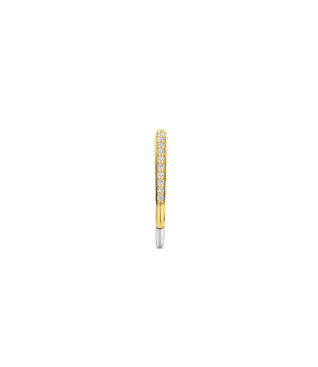 TI SENTO Ring 12317ZY - Zilver verguld, Zirkonia met geel verguld