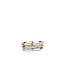 TI SENTO Ring 12318ZY - Silver plated, Zirconia white yellow gold plated