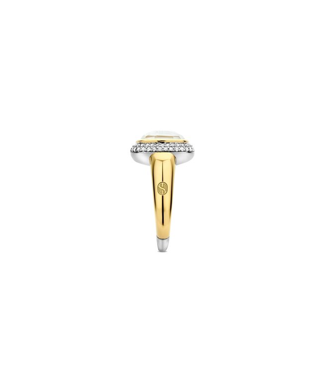 TI SENTO Ring 12330MW - Zilver verguld, Parelmoer