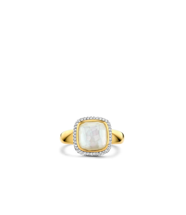 TI SENTO Ring 12330MW - Zilver verguld, Parelmoer