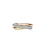 TI SENTO Ring 12343ZT - Silber plattiert mit Platin Gelbvergoldung Rosévergoldung, Silber gelbvergoldet rosévergoldet